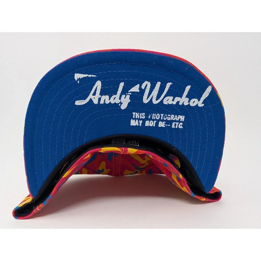 Andy Warhol New Era 59FIFTY Hat Cap Fitted Mens 7 3/8 Camo Multicolor Pop Art